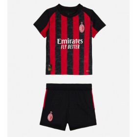 AC Milan Theo Hernandez #19 Domaci Dres za djecu 2025-26 Kratak Rukav (+ Kratke hlače)
